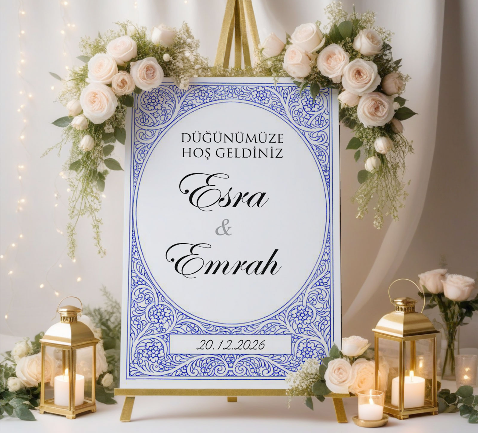 Lacivert Modern Pano